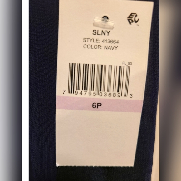 SLNY Chiffon Halter Dress NWT 6P - Picture 11 of 11